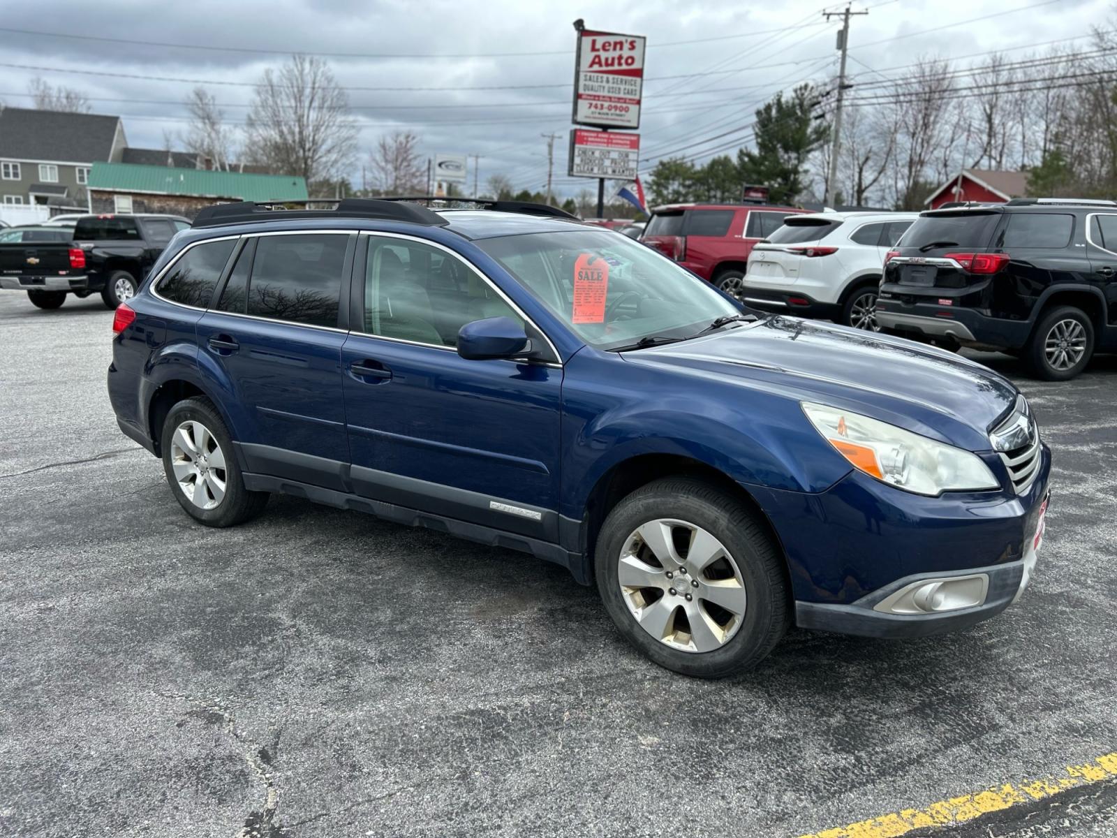 2011 Blue /Tan Subaru Outback (4S4BRDKC2B2) , located at 27 Main St., Norway, MD, 04268, (207) 743-0900, 44.199795, -70.530807 - Photo #2